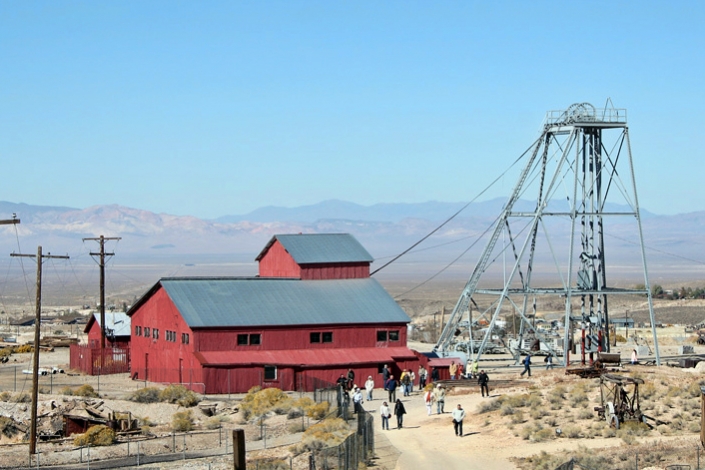 Mizpah mine. Historic Mining Park - Tonopah Nevada