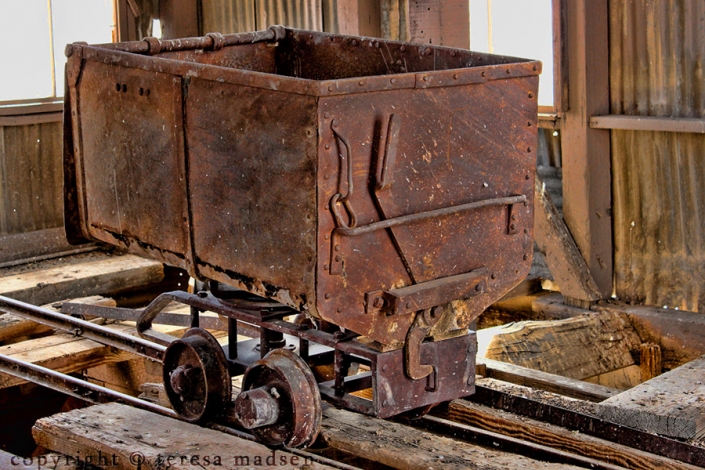 Ore cart Historic Mining Park - Tonopah Nevada